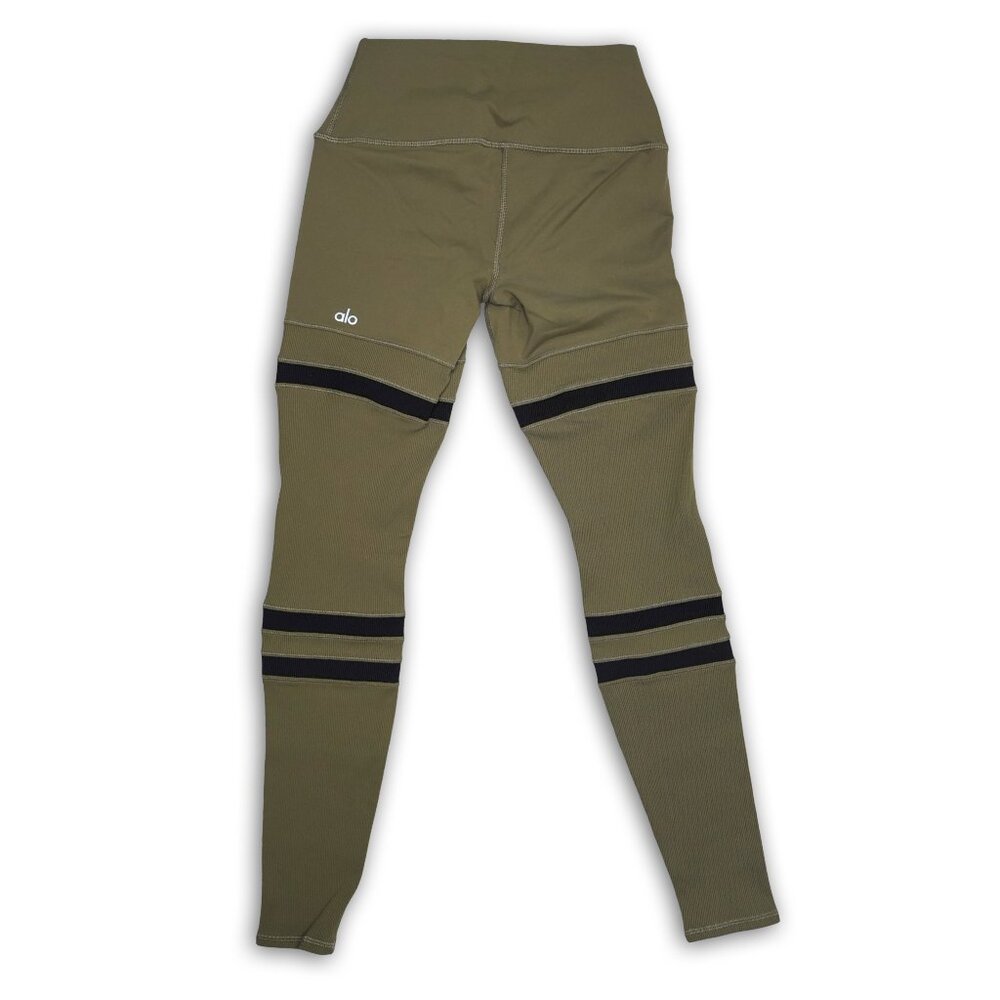 Alo Yoga Green & Black Leggings - Size Small
